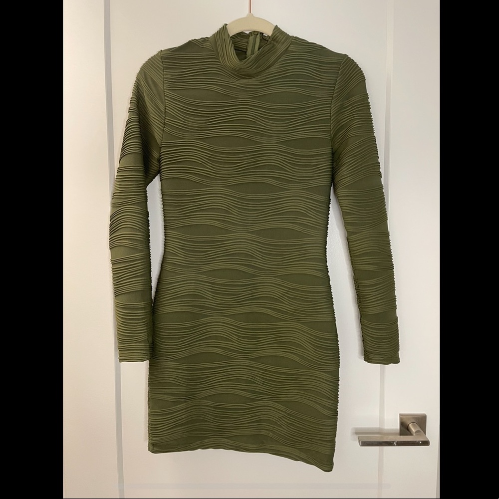 Long sleeve mini dress